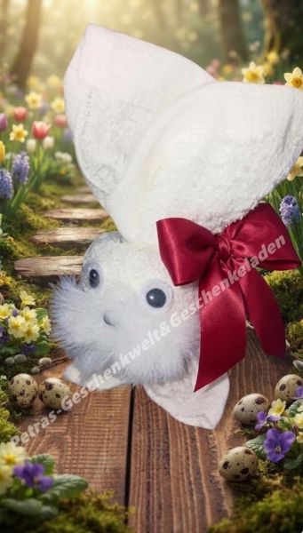 Süßer Osterhase mit Seifenhandtuch Geschenk für Mitarbeiter-Lieferanten – Eigene Herstellung